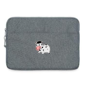 Kuh Arsch - Kuh Hintern - Laptoptasche 15" - Grau meliert - Vorne