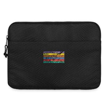 Advocate Love Support Accept Be Kind - Laptop bag 15" - black - Front
