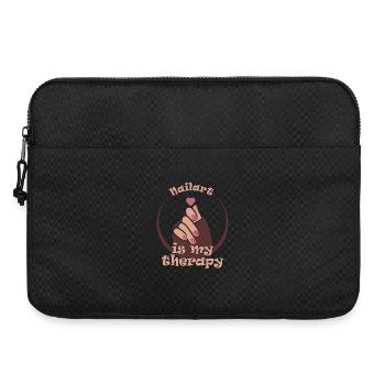 Nailart Ist Meine Therapie Nailtechniker - Laptoptasche 15" - Schwarz - Vorne