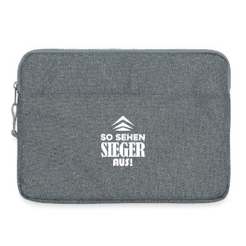 Sieger Erster Gewinner - Laptoptasche 15" - Grau meliert - Vorne