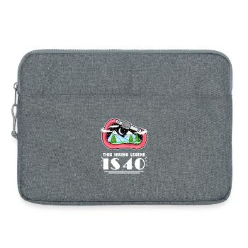 Hiking 40th birthday Hiker 40 years old - Laptop bag 15" - heather grey - Front