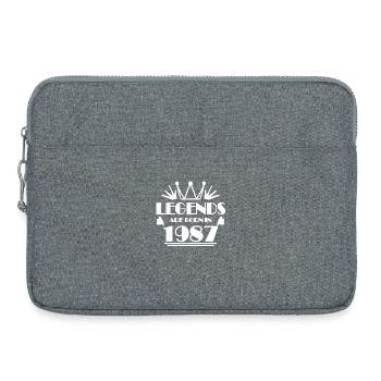 1987 - Born 1987 - Laptop bag 15" - heather grey - Front