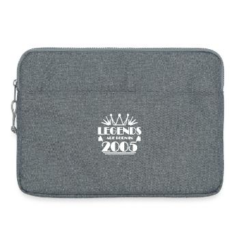 2005 - Né en 2005 - Sacoche pour ordinateur portable 15 pouces - gris chiné - Devant