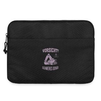 Bagger Baggerfahrer Baugeräteführer Schweres Gerät - Laptoptasche 15" - Schwarz - Vorne
