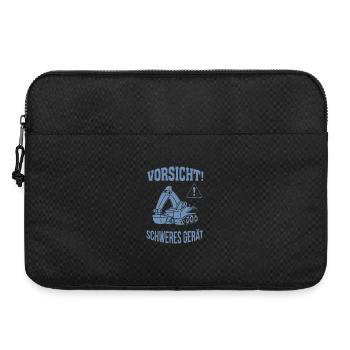 Bagger Baggerfahrer Baugeräteführer Schweres Gerät - Laptoptasche 15" - Schwarz - Vorne