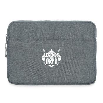 1971 - Jahrgang 1971 - Geburtsjahr 1971 - Laptoptasche 15" - Grau meliert - Vorne