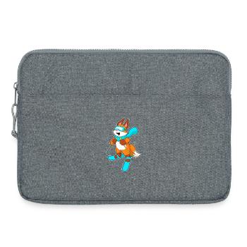 Fuchs Skier Ski - Sacoche pour ordinateur portable 15 pouces - gris chiné - Devant