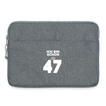 ICH BIN 37 - Laptoptasche 15" - Grau meliert - Vorne