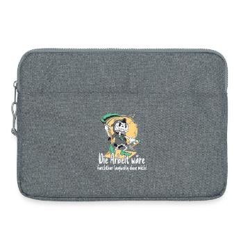 Sensenmann mit Werkzeug - Laptoptasche 15" - Grau meliert - Vorne