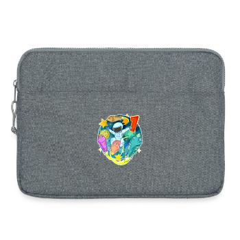 1er anniversaire 1 an Univers jeune astronaute - Sacoche pour ordinateur portable 15 pouces - gris chiné - Devant