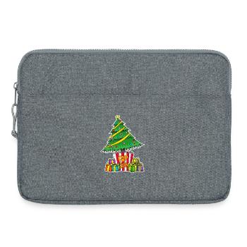 Série ChristmasCinema Regarder des films - Sacoche pour ordinateur portable 15 pouces - gris chiné - Devant