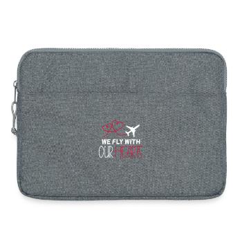 Cadeau de devis de pilote d’avion - Sacoche pour ordinateur portable 15 pouces - gris chiné - Devant