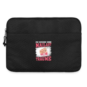 Ich designe keine Nailart Nageldesignerin - Laptoptasche 15" - Schwarz - Vorne