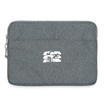 Triathlon Race - Laptop bag 15" - heather grey - Front