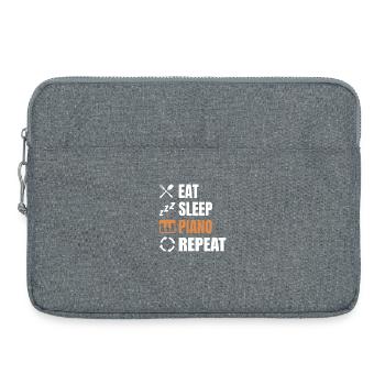 Routine de pianiste - Sacoche pour ordinateur portable 15 pouces - gris chiné - Devant