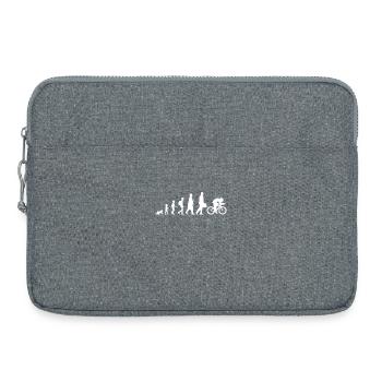Vom Kind zum Radfahrer - Laptoptasche 15" - Grau meliert - Vorne