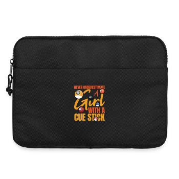 Billiard Woman - Laptop bag 15" - black - Front