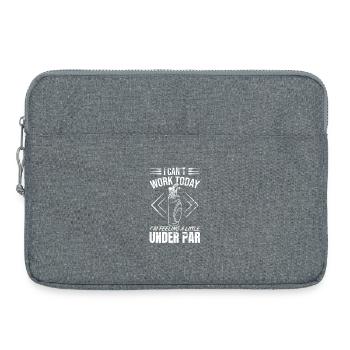 Golfer Witz - Laptoptasche 15" - Grau meliert - Vorne