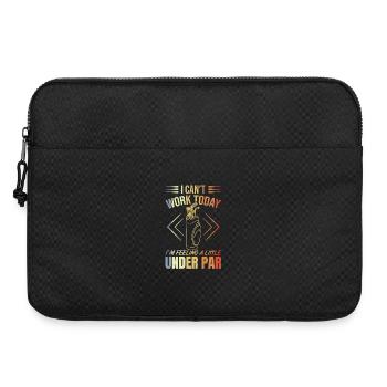 Golferspruch - Laptoptasche 15" - Schwarz - Vorne