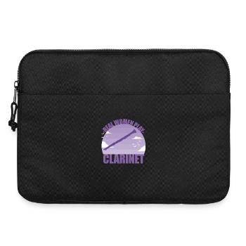 Clarinette Instrument Musicien Fille Cadeau - Sacoche pour ordinateur portable 15 pouces - noir - Devant