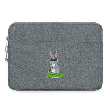 Lunettes de soleil Lapin - Sacoche pour ordinateur portable 15 pouces - gris chiné - Devant
