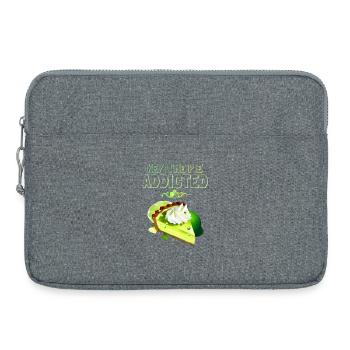 Addicted to lime cake - Laptop bag 15" - heather grey - Front