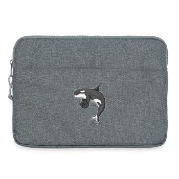 Boule de bowling d’épaulard - Sacoche pour ordinateur portable 15 pouces - gris chiné - Devant