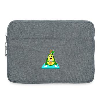 Avocado Yoga Fitness Gymnastics - Laptop bag 15" - heather grey - Front