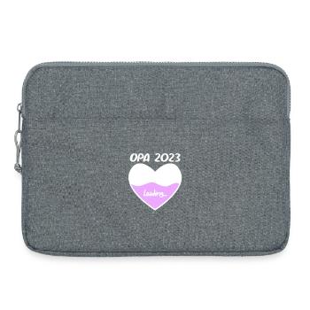 Opa 2023 loading - Opa werden - Bald Opa - Laptoptasche 15" - Grau meliert - Vorne