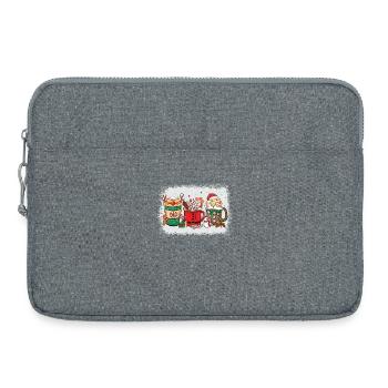 Weihnachten Heiße Schokolade Tasse - Laptoptasche 15" - Grau meliert - Vorne