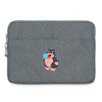 Mole Waffle Ice Cream - Laptop bag 15" - heather grey - Front