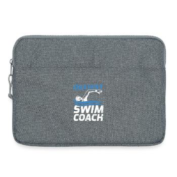Swimming coach - Laptop bag 15" - heather grey - Front