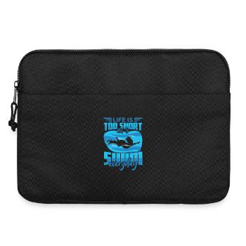 Drôle de citation de natation - Sacoche pour ordinateur portable 15 pouces - noir - Devant