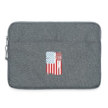 4. Juli Badminton - Laptoptasche 15" - Grau meliert - Vorne