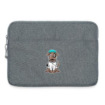 Veterinarian - Laptop bag 15" - heather grey - Front