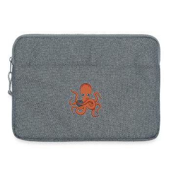 Boule de bowling Octopus Bowling - Sacoche pour ordinateur portable 15 pouces - gris chiné - Devant