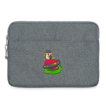Snake Apple - Laptop bag 15" - heather grey - Front
