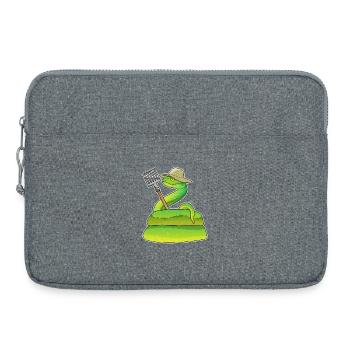 Ferme Harke de l’éleveur de serpents - Sacoche pour ordinateur portable 15 pouces - gris chiné - Devant