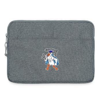 Nordsee Möwe mit Anker - Laptoptasche 15" - Grau meliert - Vorne