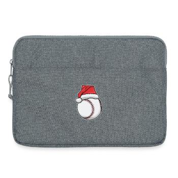 Baseball players Christmas - Laptop bag 15" - heather grey - Front