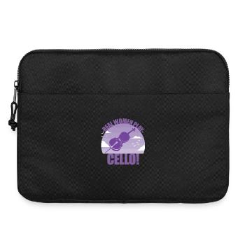 Violoncelle Instrument Musicien Celloniste Cadeau - Sacoche pour ordinateur portable 15 pouces - noir - Devant