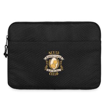 Violoncelle Musicien Instrument à Cordes Cadeau - Sacoche pour ordinateur portable 15 pouces - noir - Devant