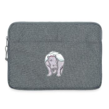Mariage Hippo Bride - Sacoche pour ordinateur portable 15 pouces - gris chiné - Devant