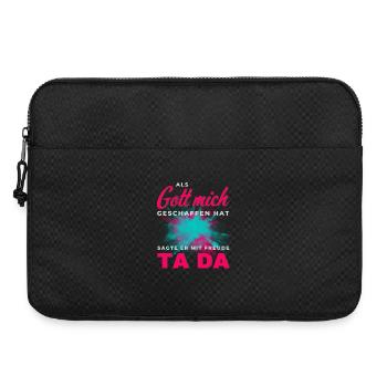 Gott hat mich geschaffen Ta Da - Laptoptasche 15" - Schwarz - Vorne