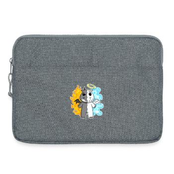 Hippo - Angel and Devil - Laptop bag 15" - heather grey - Front