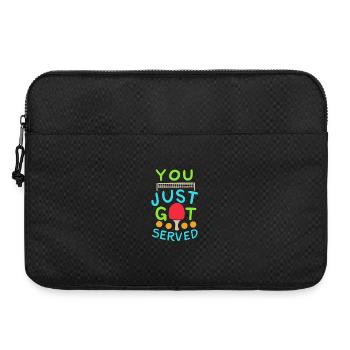 Blague sur le tennis de table - Sacoche pour ordinateur portable 15 pouces - noir - Devant