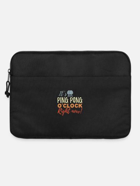 Ping Pong Zeit - Laptoptasche 15" - Schwarz