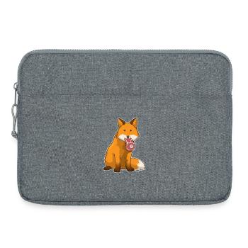 Fuchs Fleisch - Laptoptasche 15" - Grau meliert - Vorne