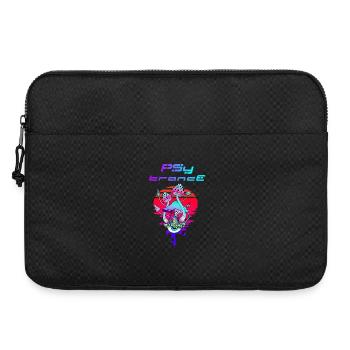 Psytrance Psychédélique Champignon Coucher de Soleil - Sacoche pour ordinateur portable 15 pouces - noir - Devant