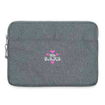 Tanzen Tanz Tanzkurs Rhythmus - Laptoptasche 15" - Grau meliert - Vorne